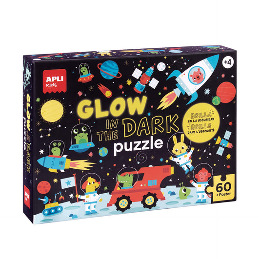 Palapeli 60 palaa Apli - Glow in the dark Space