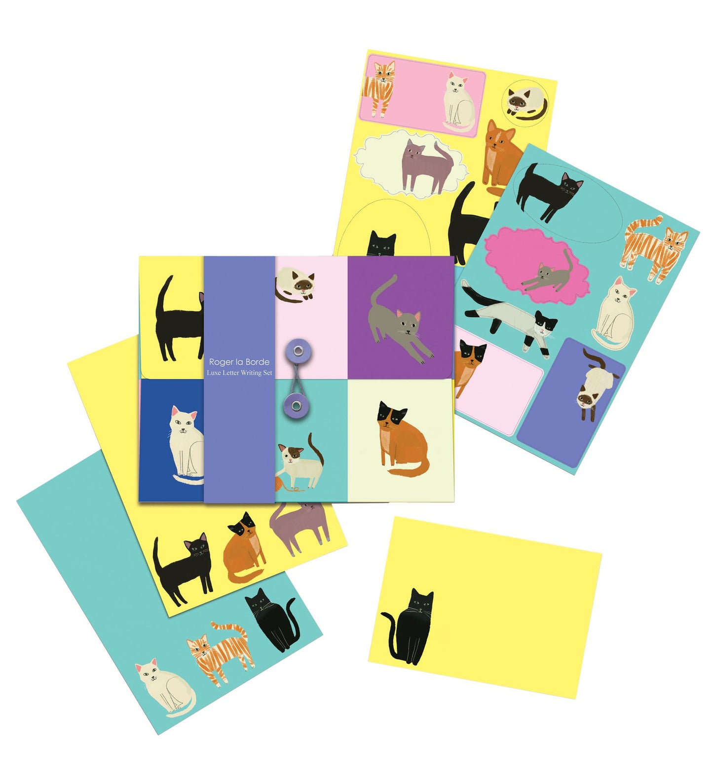 Letter writing set Roger la Borde - Cat Etticate