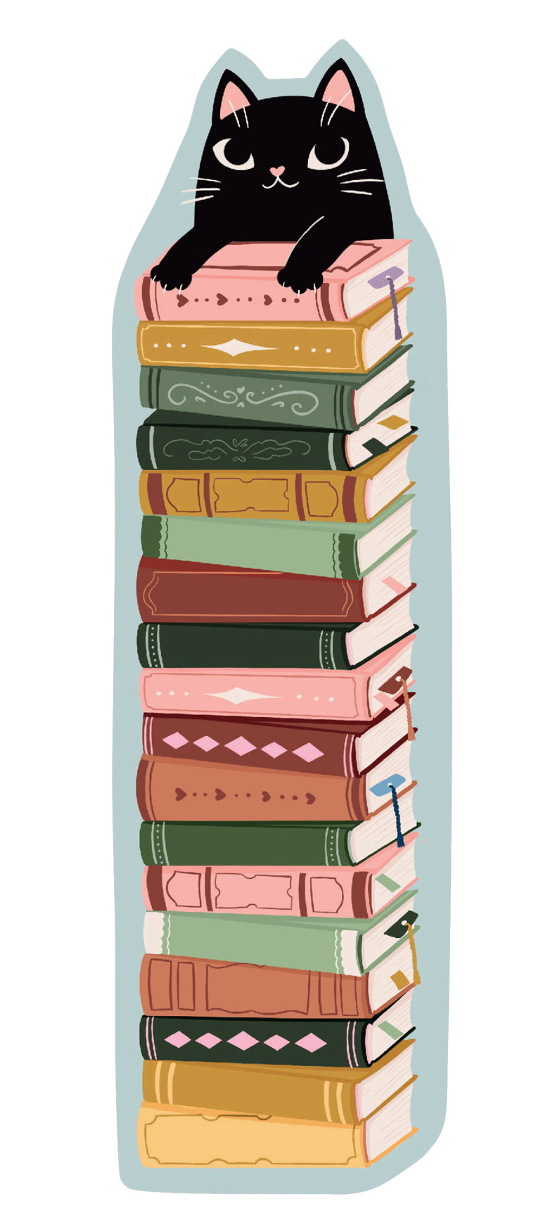 Bookmark Putinki Sandberg - Cat and Books