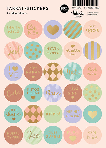 Sticker pack A5 Putinki Letters - Wishes