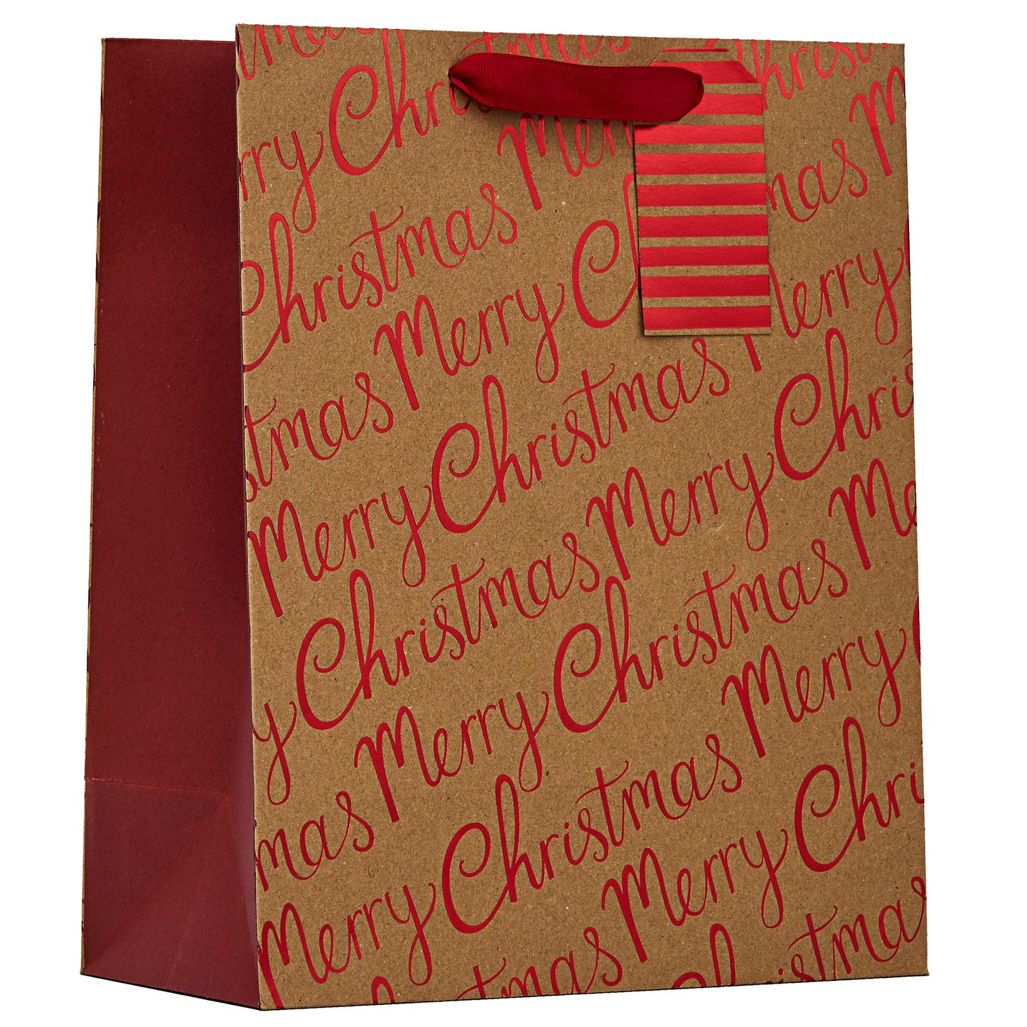 Gift bag Partisan - Merry Christmas Krafty L