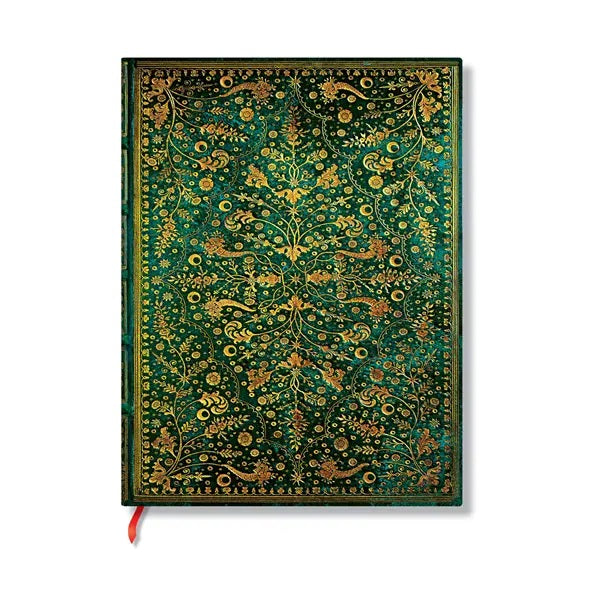 Muistikirja Paperblanks - Emerald Flower, Midi unlined
