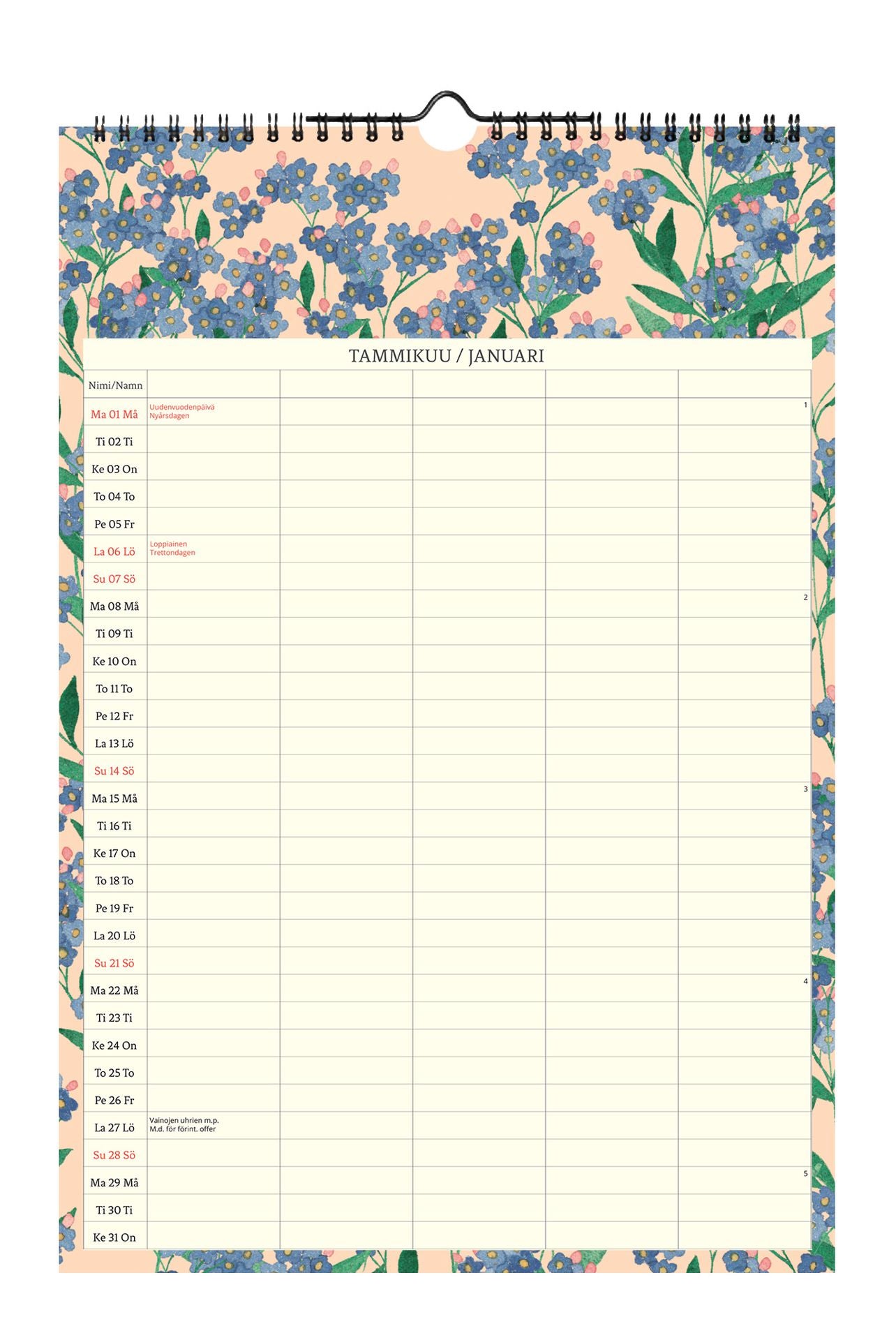 Family calendar - Polka Paper 2024