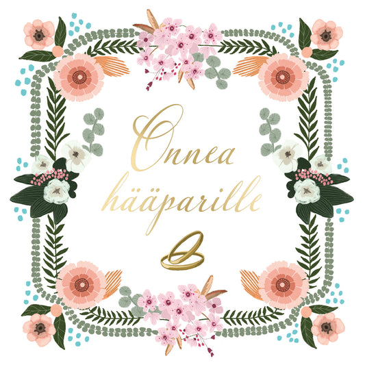 2-part square card Johanna Ilander - Wedding