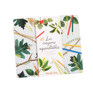 Wooden crayons Moulin Roty - Water-soluble