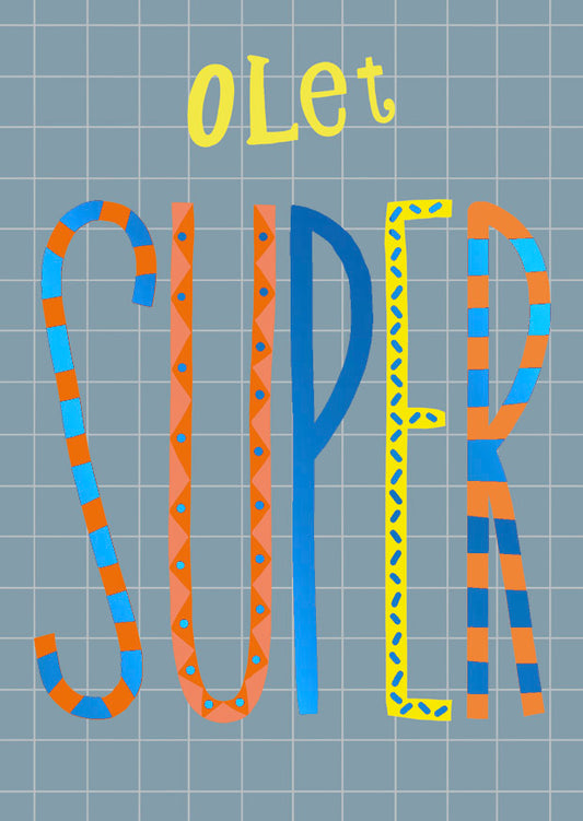 Postcard Putinki Letters - Olet super