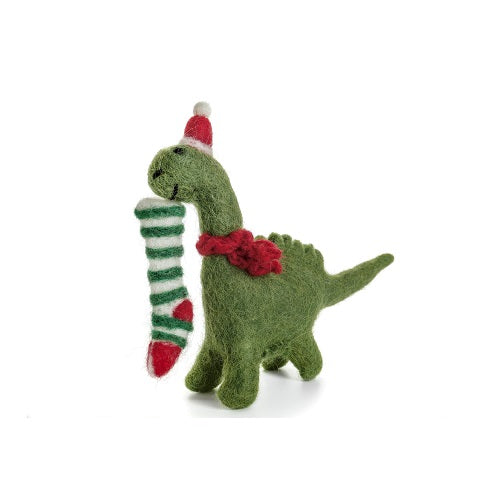 Huopakoriste Amica - Dinosaurus ja joulusukka
