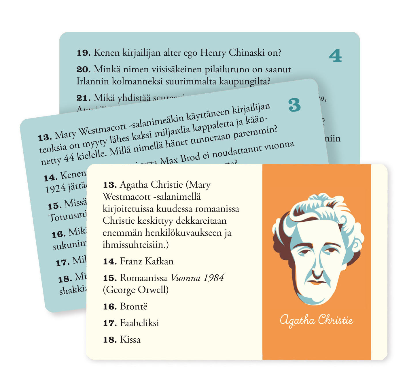 Literature question cards Kehvola
