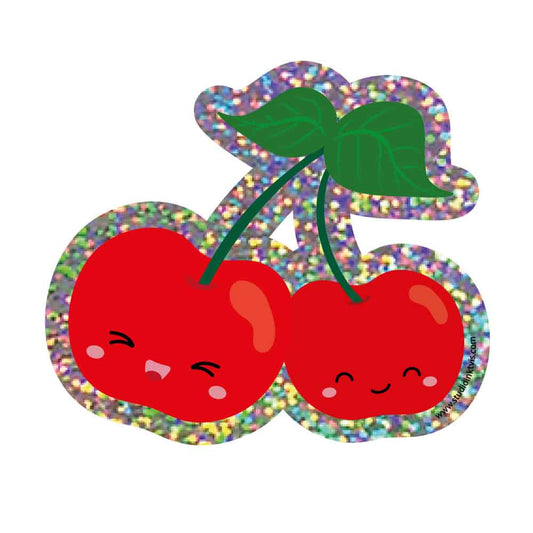 XL sticker Studio Inktvis – Glitter Cherries
