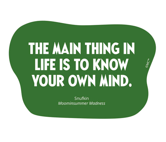 Vinyl sticker Putinki Moomin - The main thing
