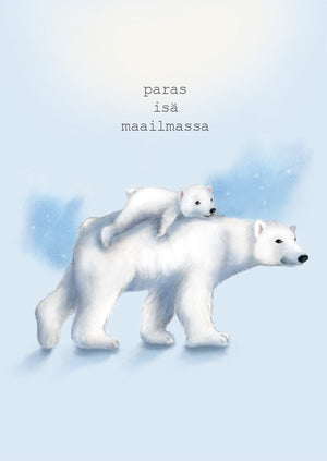 2-osainen kortti Henna Adel - Paras isä maailmassa