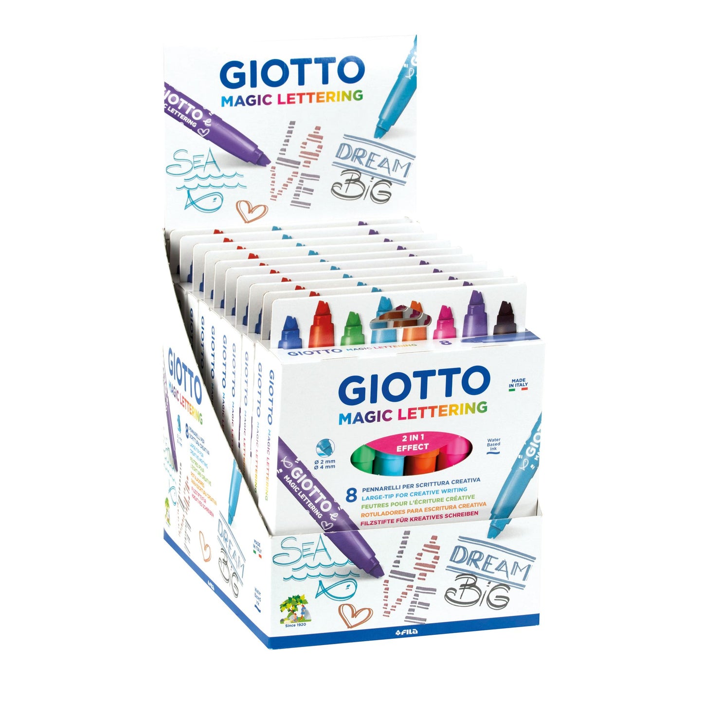 Giotto Magic Lettering 8 tuplateräkynää