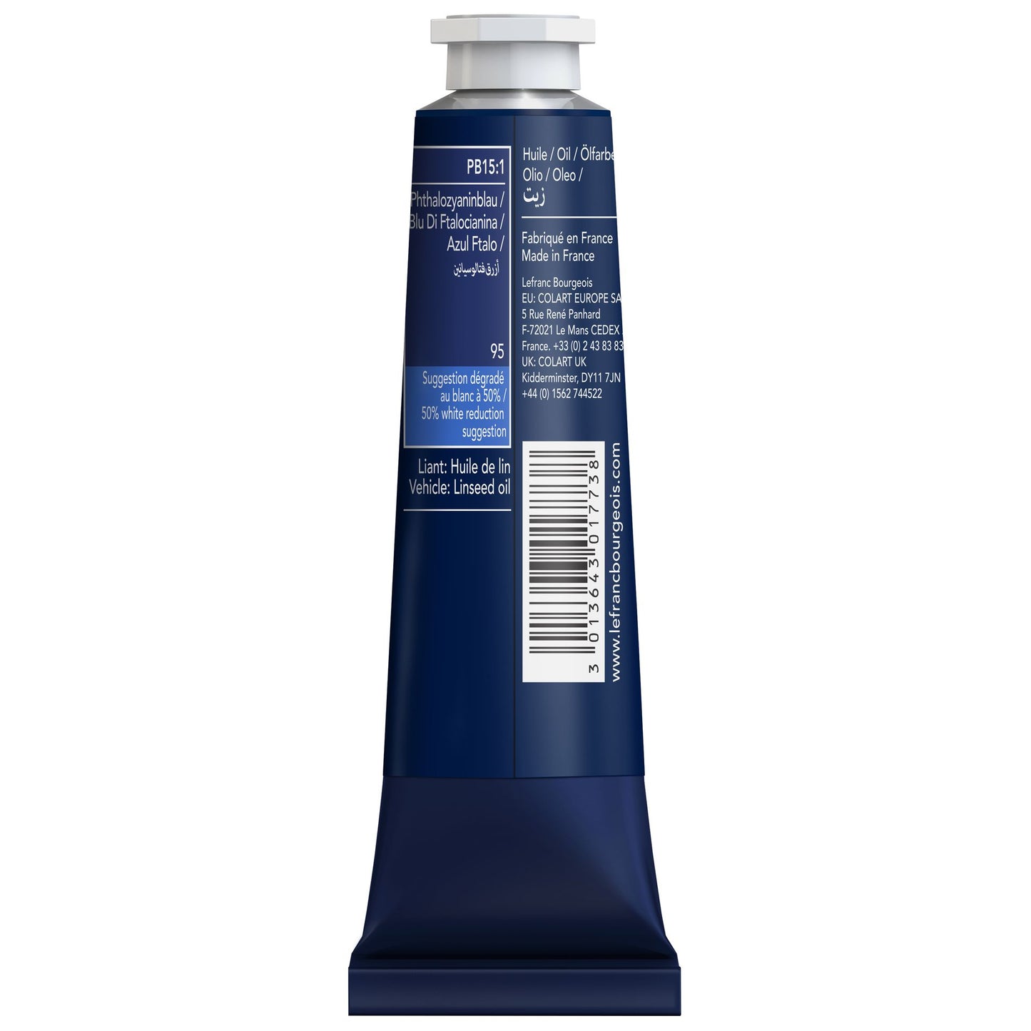 LB Fine Oil 40ml 095 Phthalo Blue, öljyväri
