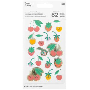 Sticker set Paper Poetry - Fruits and Flowers