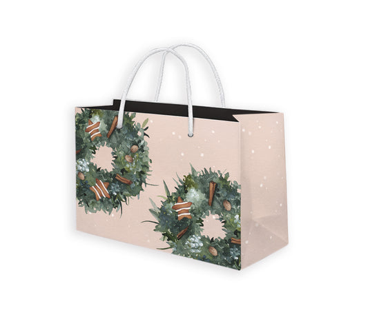 Gift bag Henna Adel - Christmas wreaths M