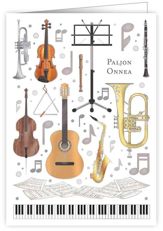 2-part card Quire - Musical instruments