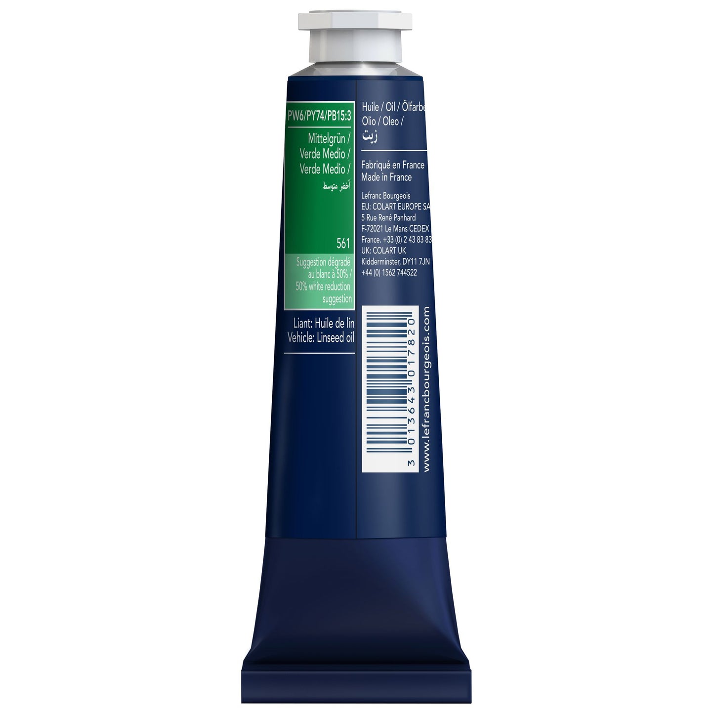 LB Fine Oil 40ml 561 Medium Green, öljyväri