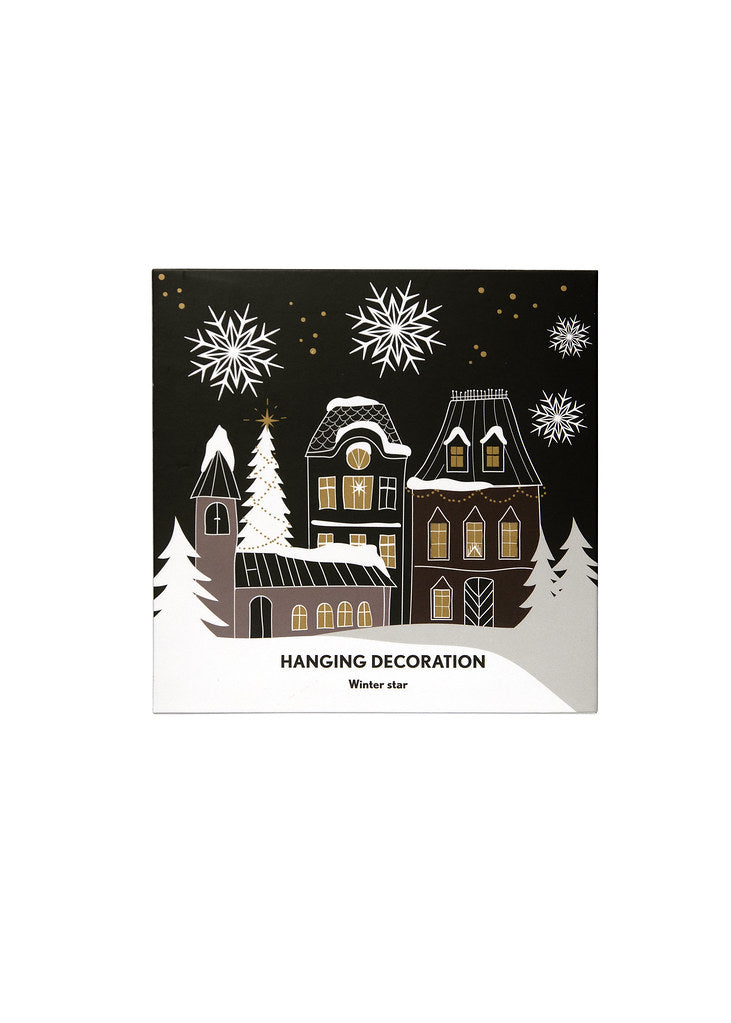 Decoration Pluto Design - Winter Star gold