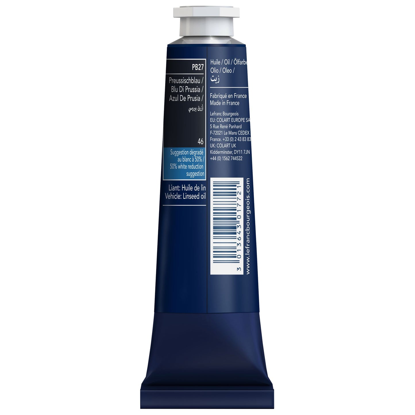 LB Fine Oil 40ml 046 Prussian Blue, öljyväri