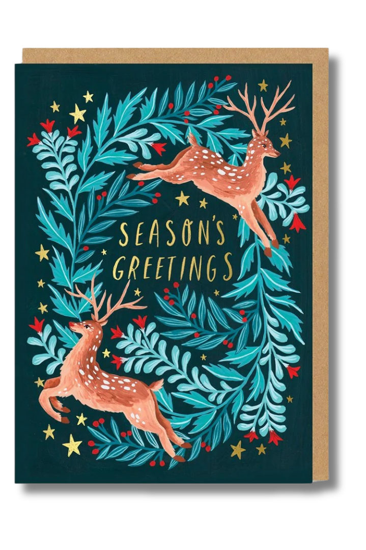 2-part Christmas card Ohh Deer - Season's Greetings