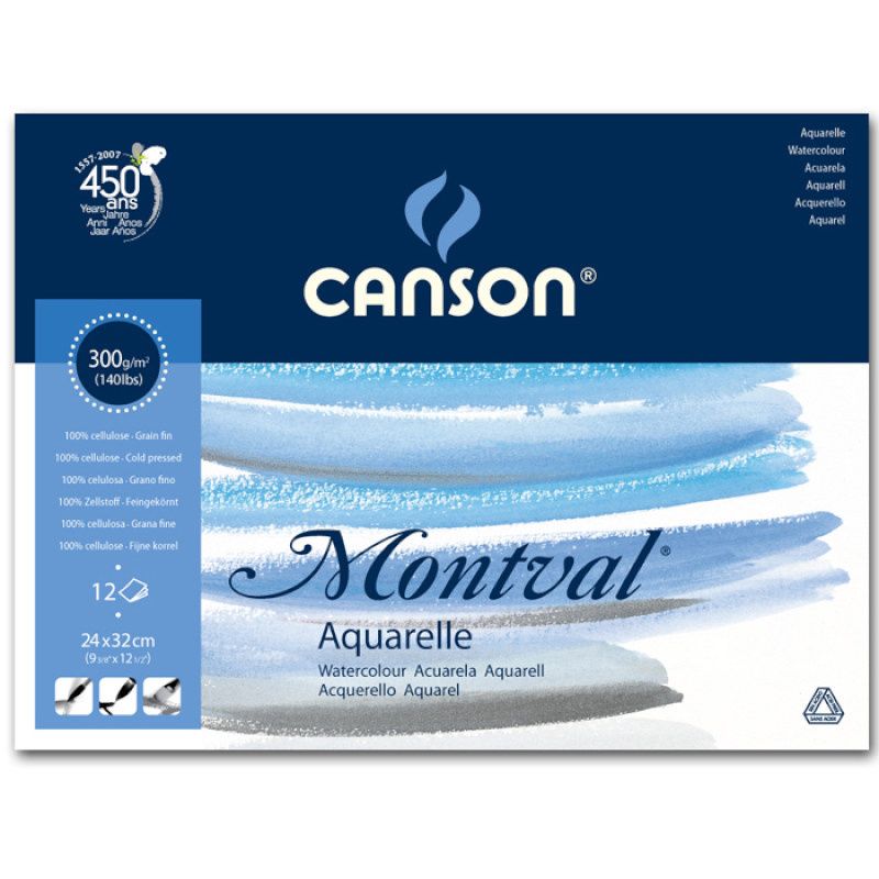 Watercolor pad 24x32 Canson Montval - Cold Press