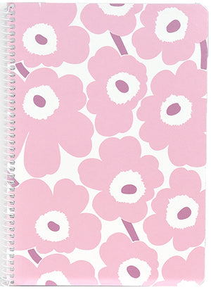 Kierrevihko A5 Marimekko - Unikko vaaleanpunainen