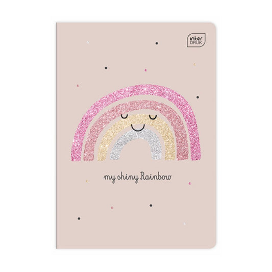 Notebook A5 Glitter - Rainbow