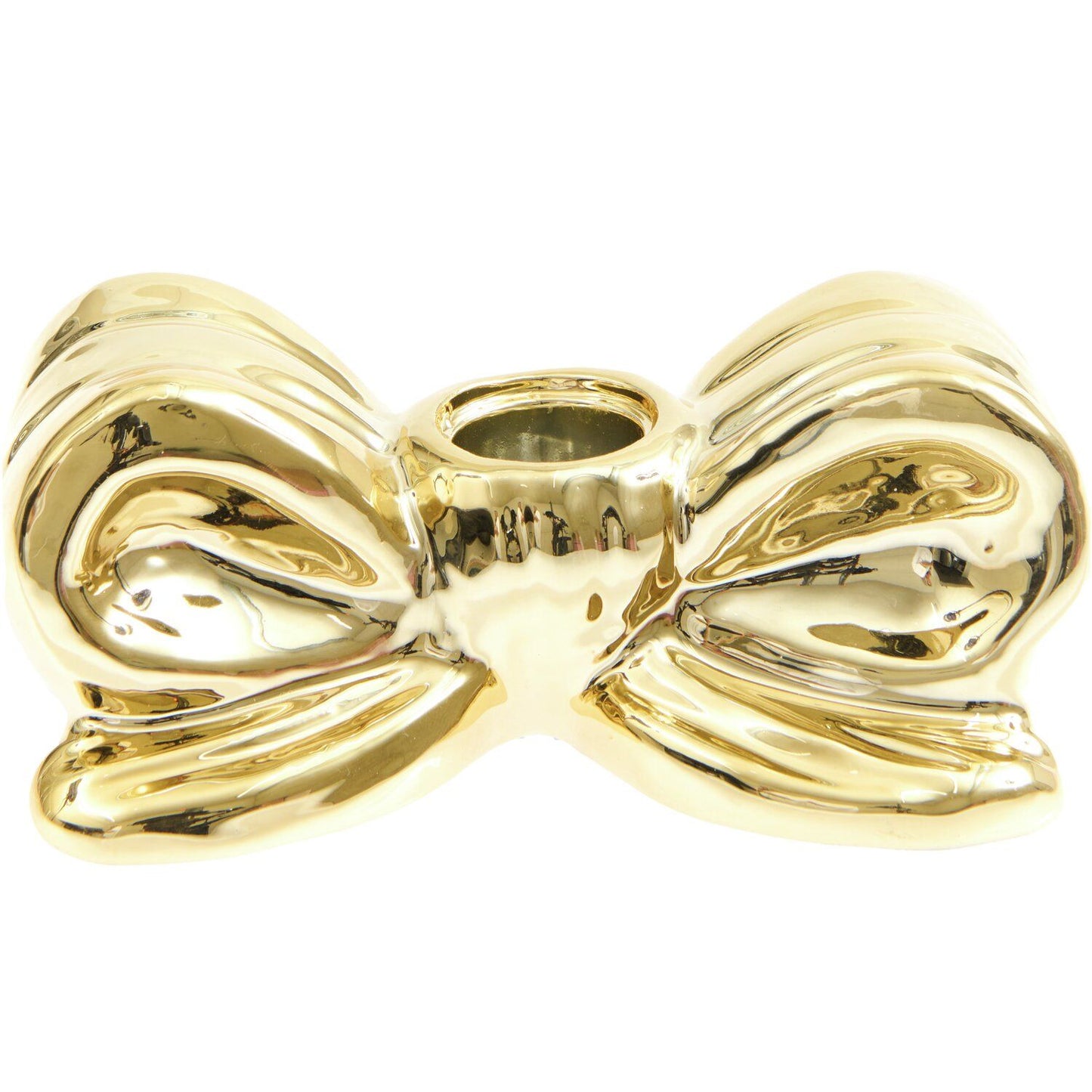 Kynttilänjalka Rico Design - Kultainen rusetti