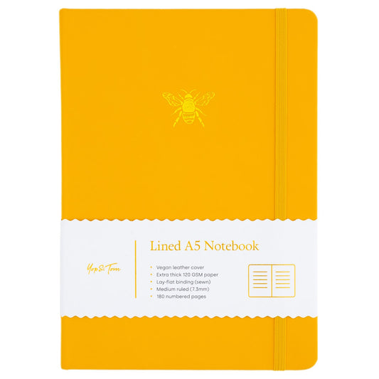 Notebook A5 Yop & Tom, Bee - Sunshine Yellow
