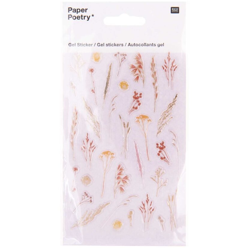 Tarrasetti Paper Poetry - Gel stickers Grasses