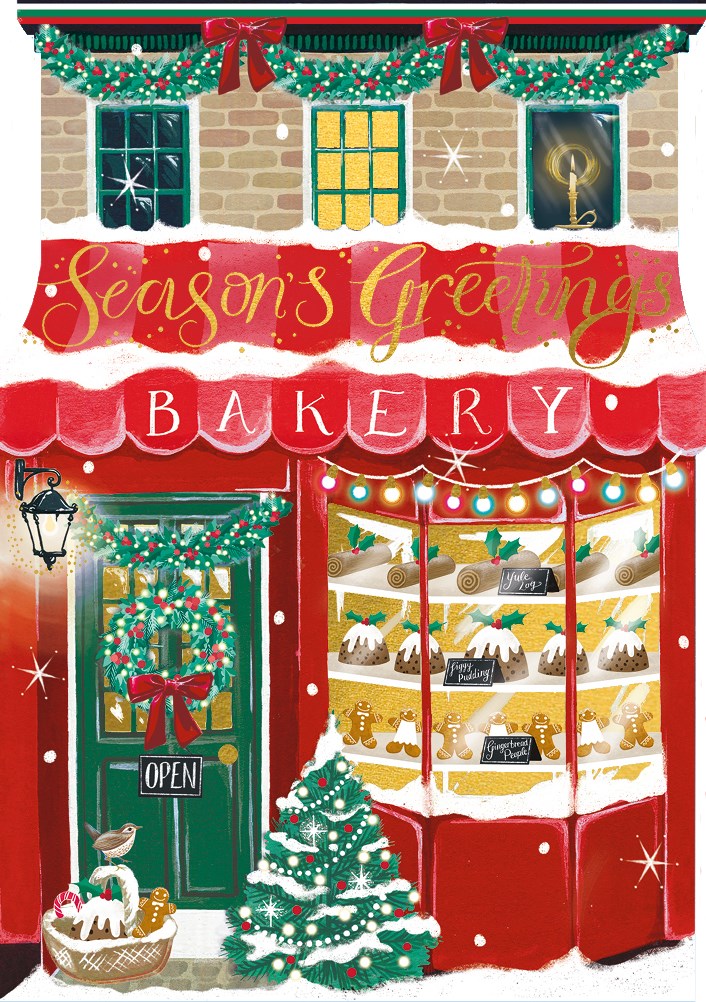 2-part Christmas card The Art File - Bakery