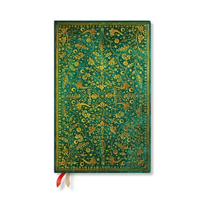 Lukuvuosikalenteri Maxi 2026-2027 Paperblanks 18kk - Emerald Flower, vertical