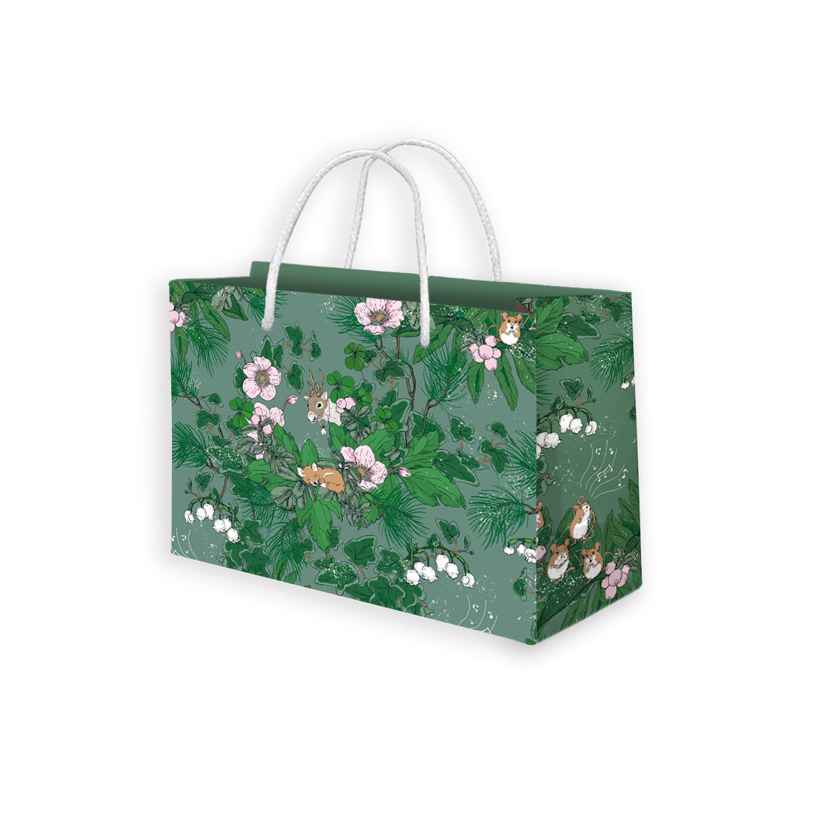 Small gift bag Nuppu Print Design - Forest Christmas