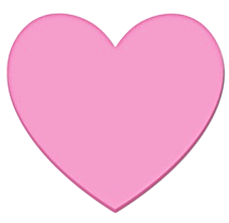 Pyyhekumi Interdruk Hearts - Vaaleanpunainen