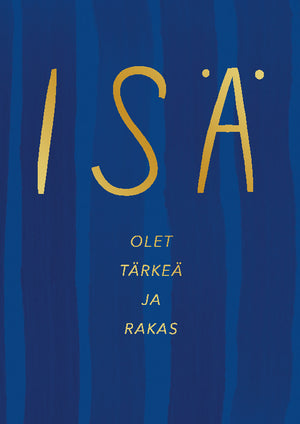 2-osainen kortti Putinki Letters - Isä olet tärkeä ja rakas