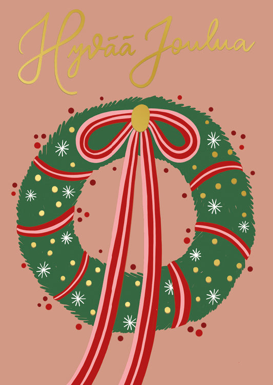 Christmas card Putinki Letters - Wreath