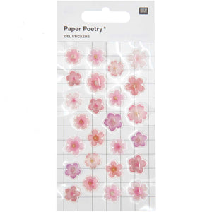 Sticker set Paper Poetry - Gel Stickers cherry blossom
