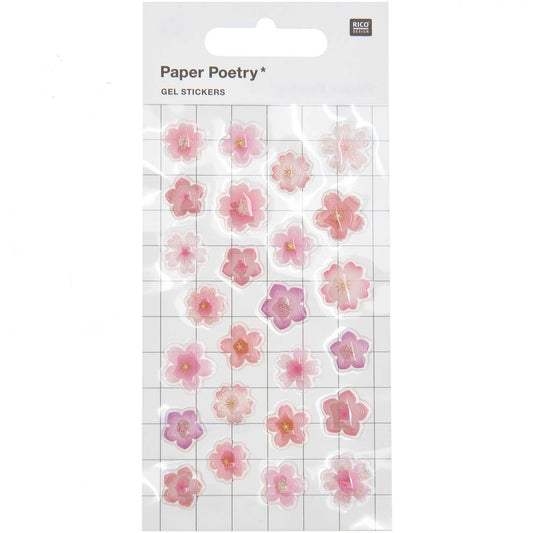 Tarrasetti Paper Poetry - Gel stickers cherry blossom