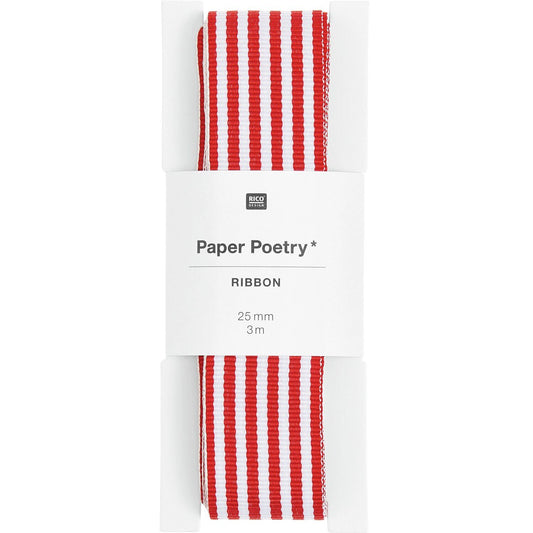 Lahjanauha Paper Poetry - Duo Stripes Red/White