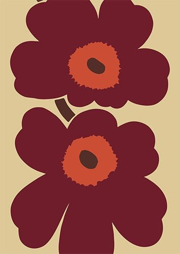 Postikortti Marimekko - Unikko terra