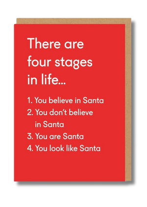 2-part Christmas card Ohh Deer - Four stages in life...