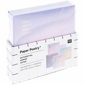 Muistilaput Paper Poetry - Sky is the limit