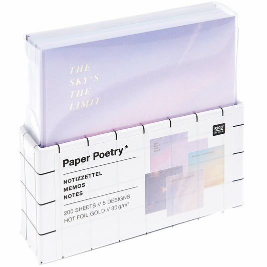 Muistilaput Paper Poetry - Sky is the limit