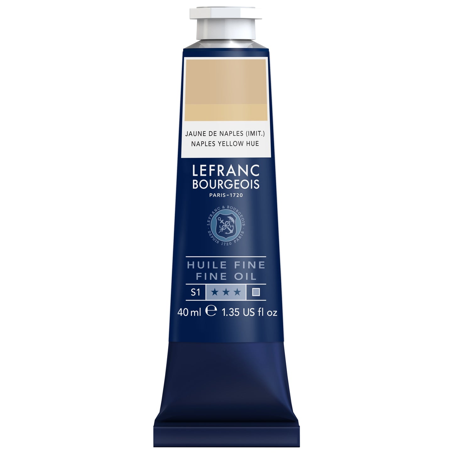 LB Fine Oil 40ml 190 Naples Yellow Hue, öljyväri