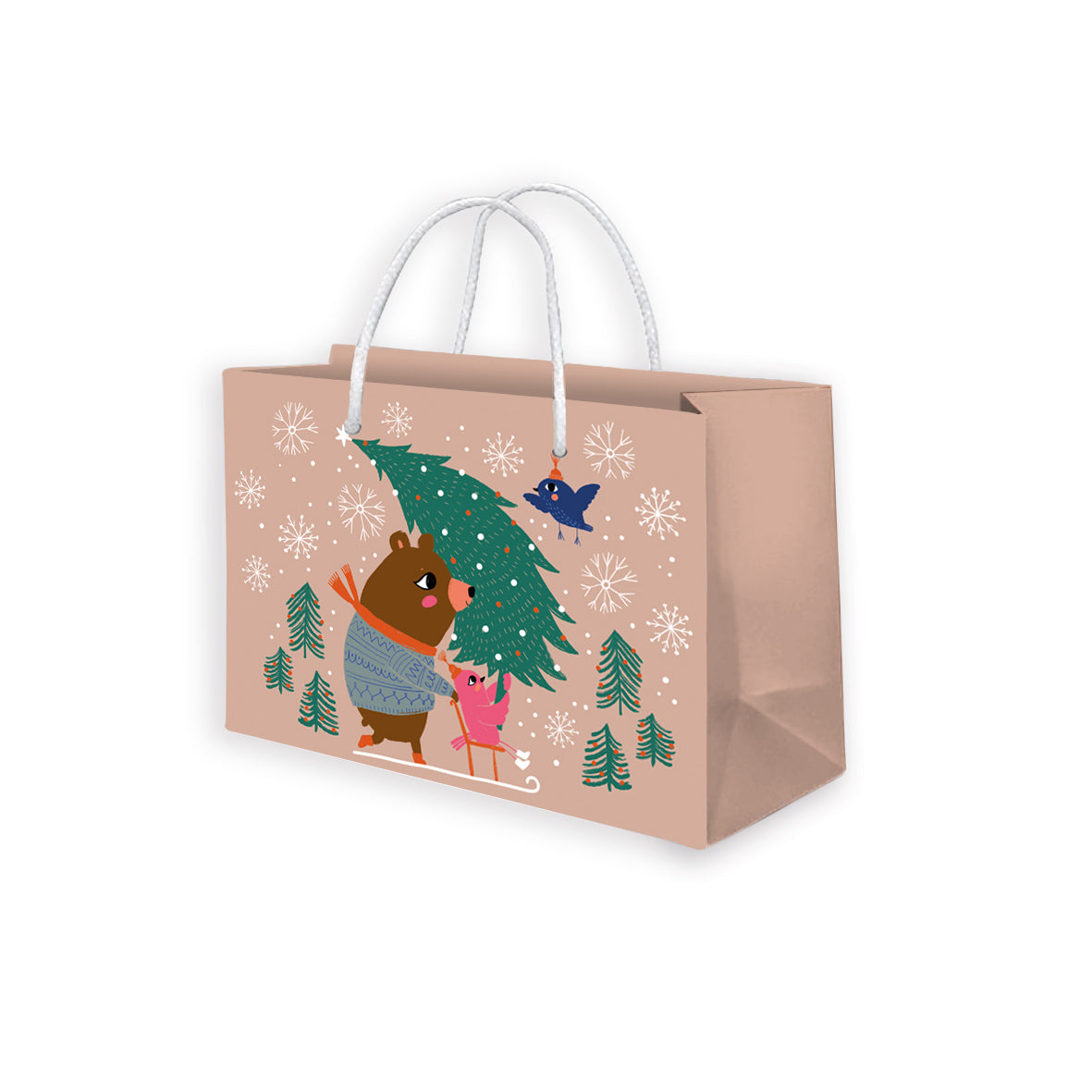 Small gift bag Mira Mallius - Teddy bear with kick sled