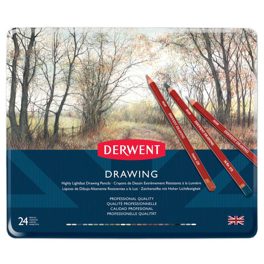 Drawing Pencils Assortment 24 pcs Derwent - Derwent Drawing