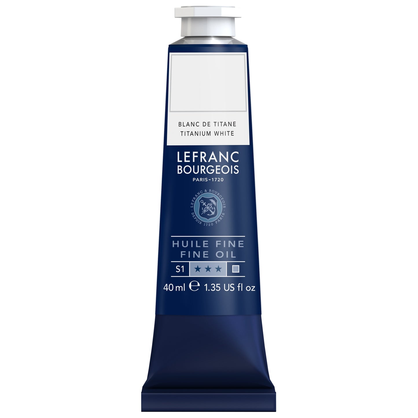 LB Fine Oil 40ml 008 Titanium White, öljyväri