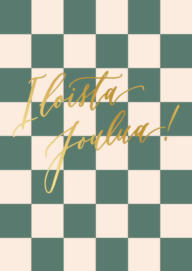 Joulukortti Kalligrafiastudio - Iloista joulua!