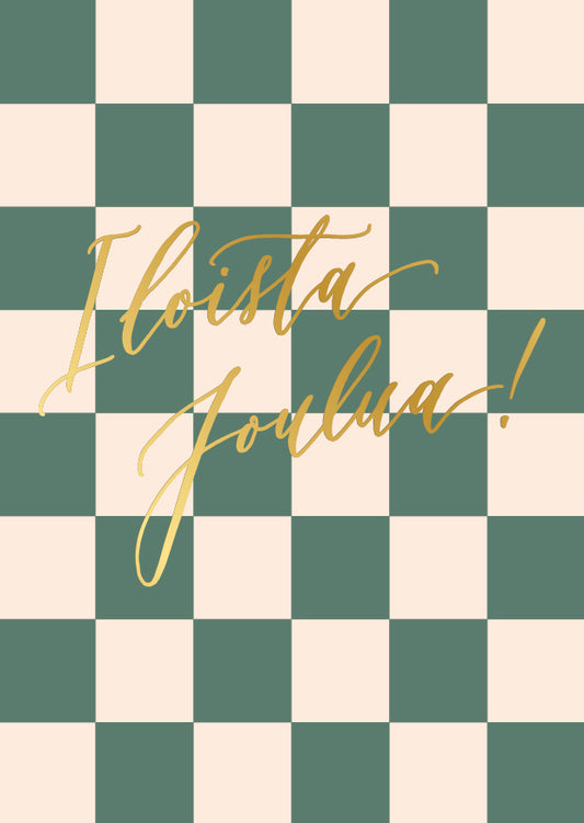 Joulukortti Kalligrafiastudio - Iloista joulua!