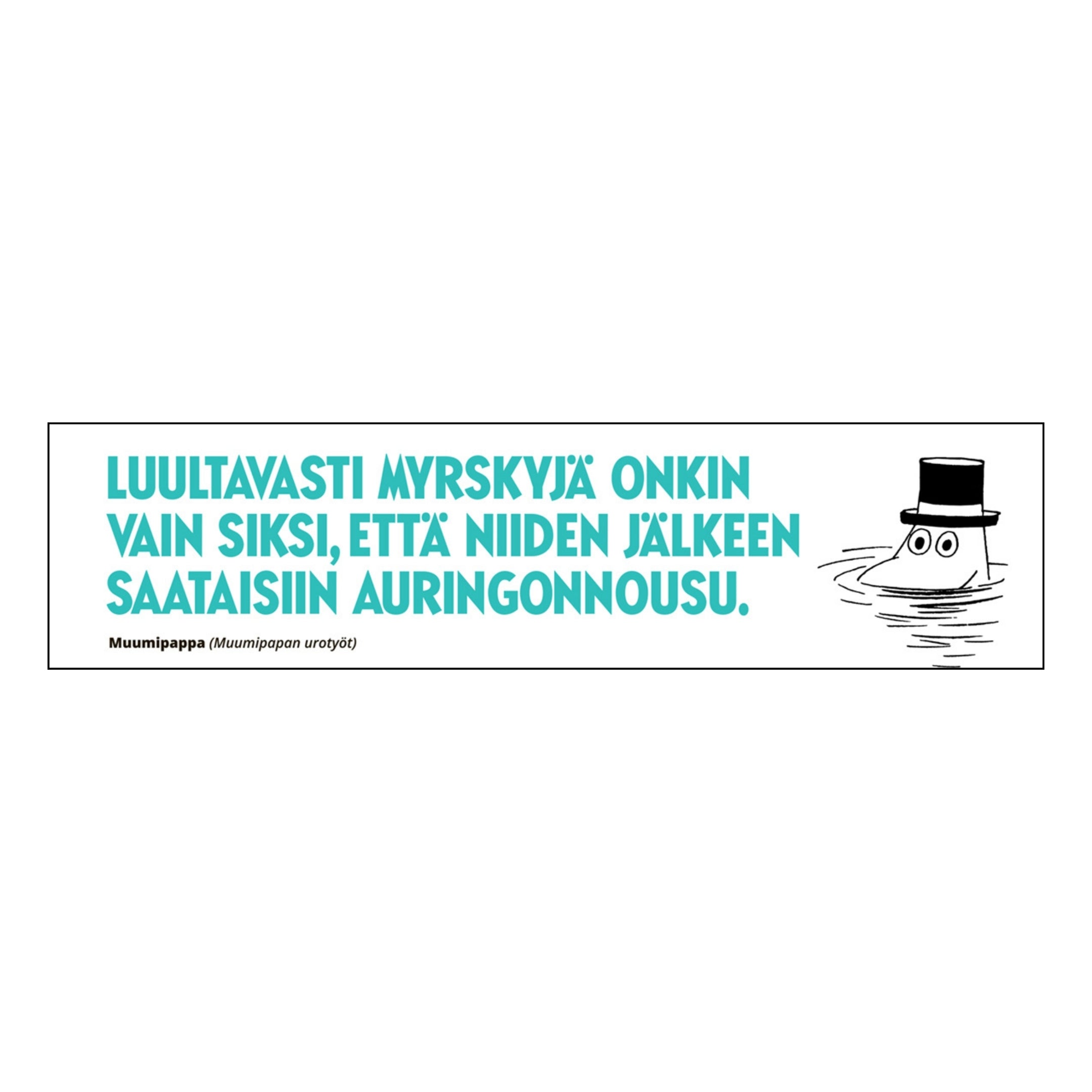Kirjanmerkki Muumi - Myrskyjä – Putinki